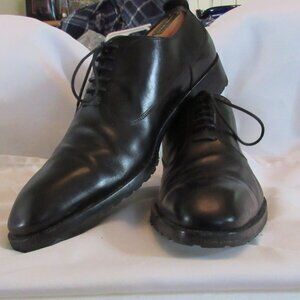 Fratelli Rossetti Black Derbys Size 9.5 Made in Italy Excellent Pre-Owned Cond.